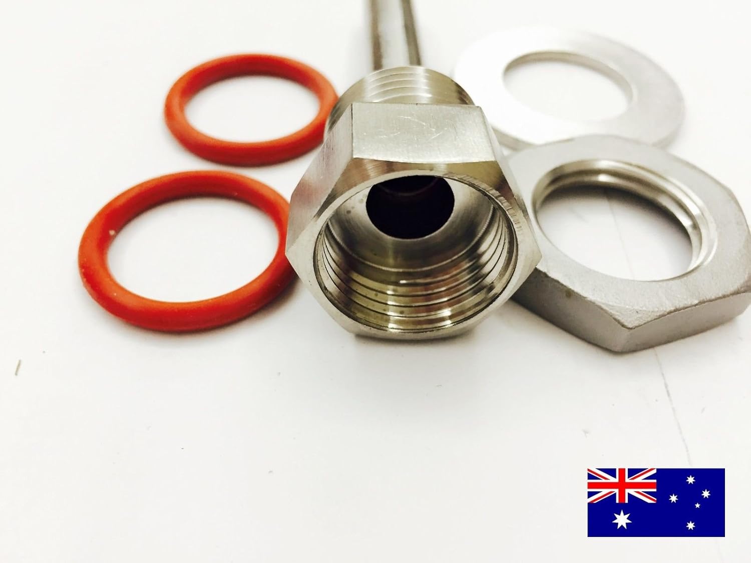 2.5"L Kettle Thermowell Kit, 304 Stainless Steel 1/2"BSP