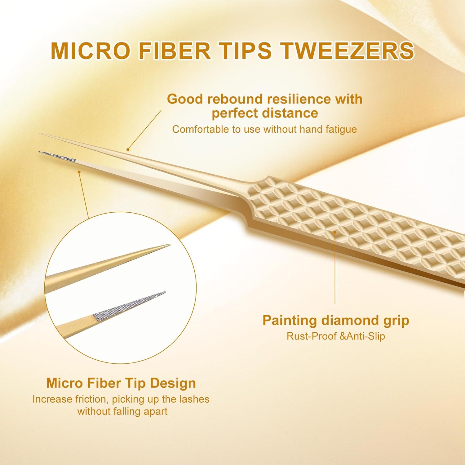Nagaraku Precision Fiber Tip Tweezer For Eyelash Extensions ...