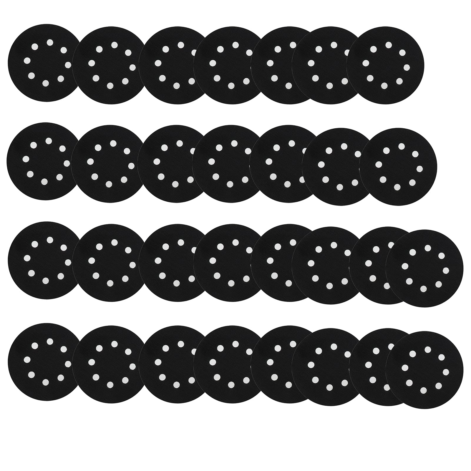5 pollici 8 fori Soft Interface Pad, gancio e loop densità spugna levigatura disco cuscino tampone tampone supporto per smerigliatura lucidatura-30PCS
