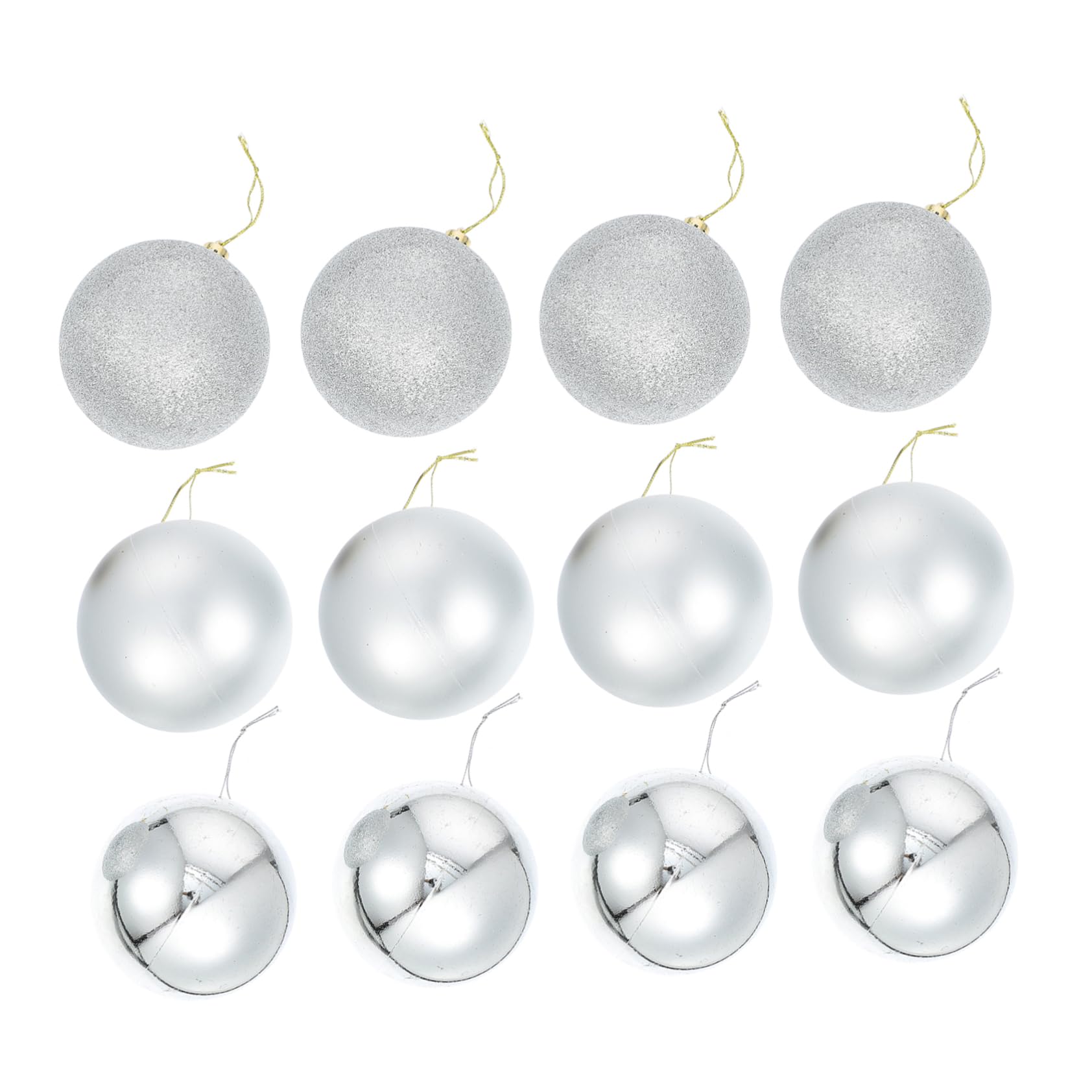 24stücke Teilige Hängende Kugeln Weihnachtsbaumanhänger Kleine Dekokugeln für Weihnachtsdekoration Innen und Außen