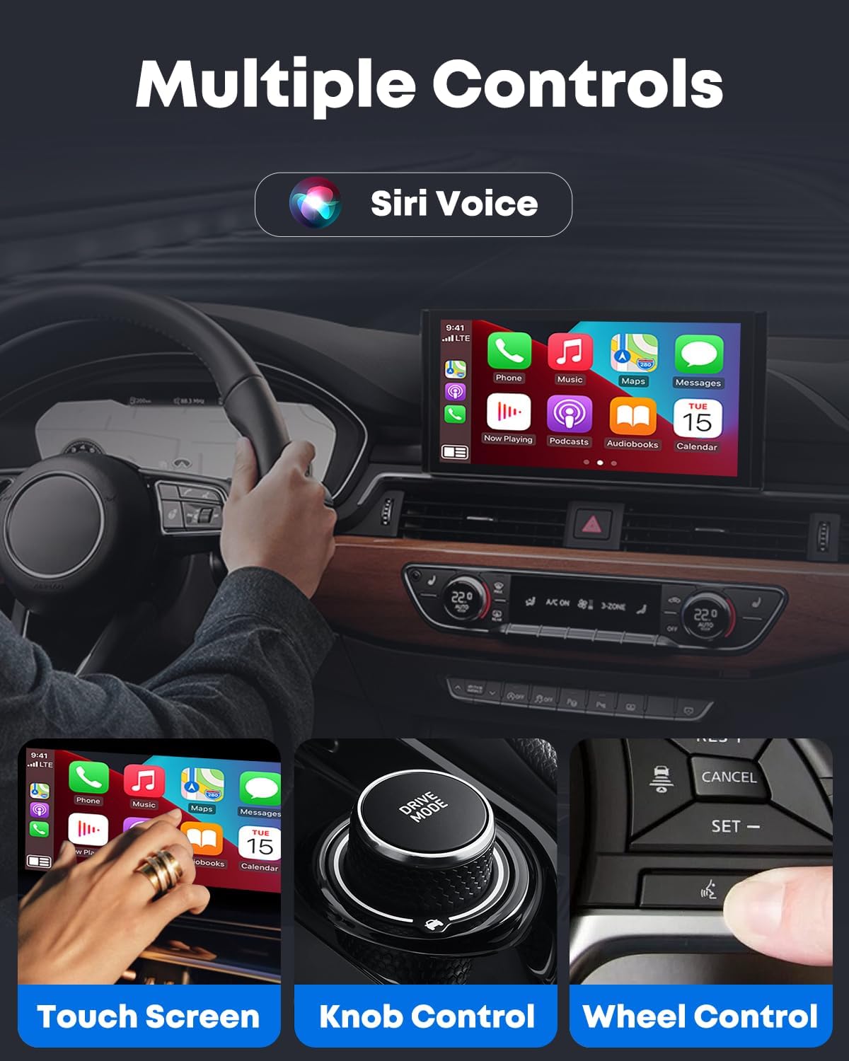 Benz Wireless CarPlay Adapter, Wireless CarPlay/Android Auto for Mercedes with Wired CarPlay, USB-C/USB-A, Quick Auto-Connect, Stable Control,(A/C/E/S/CLA/CLS/GLA/GLB/GLC/GLE/GLS/G-Class)