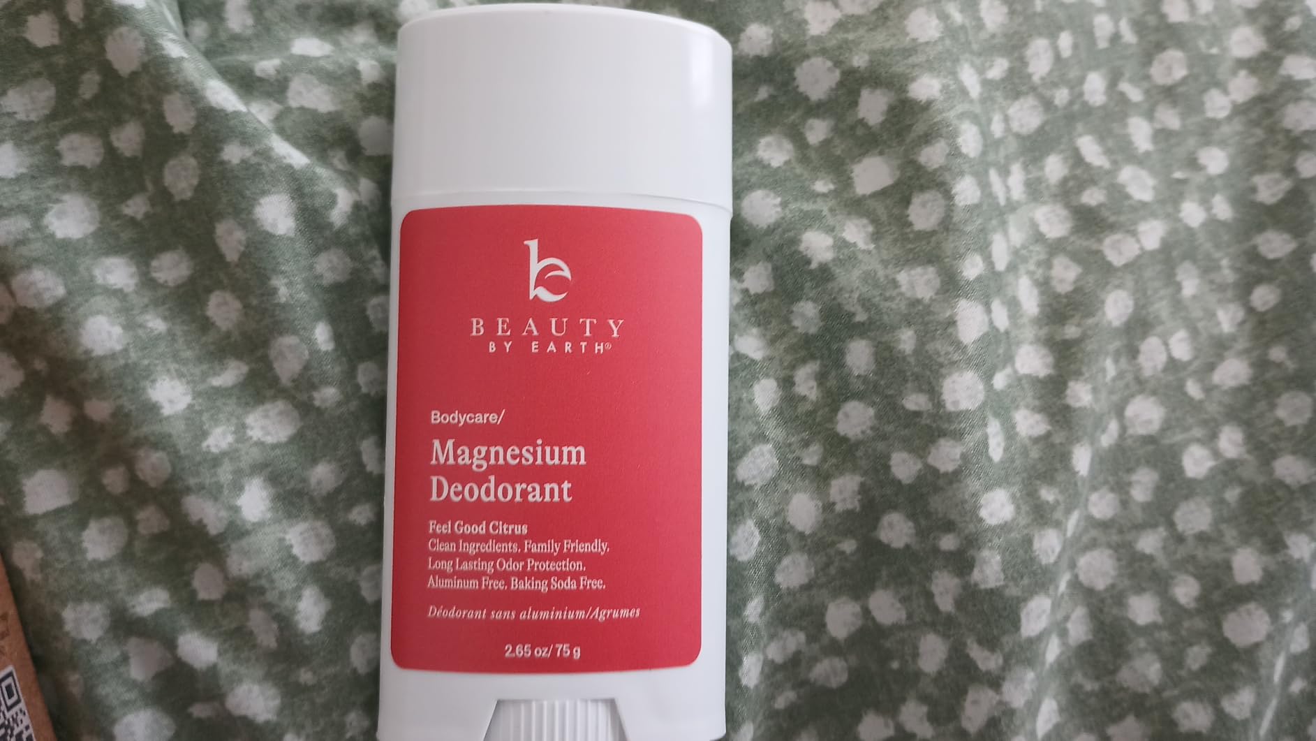 Beauty by Earth Natural Deodorant for Women - Aluminum & Baking Soda Free, USA Made with 55% Organic Ingredients for Long-Lasting Odor Protection, Kid & Sensitive Skin Safe Magnesium Deodorant