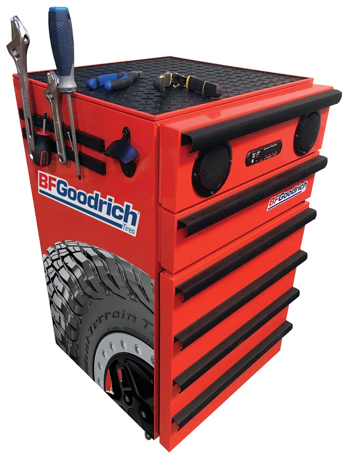 Koolatron BFG Classic BFGoodrich 1.8 Cubic Foot (50 Liters) Tool Chest Fridge with Wheels and