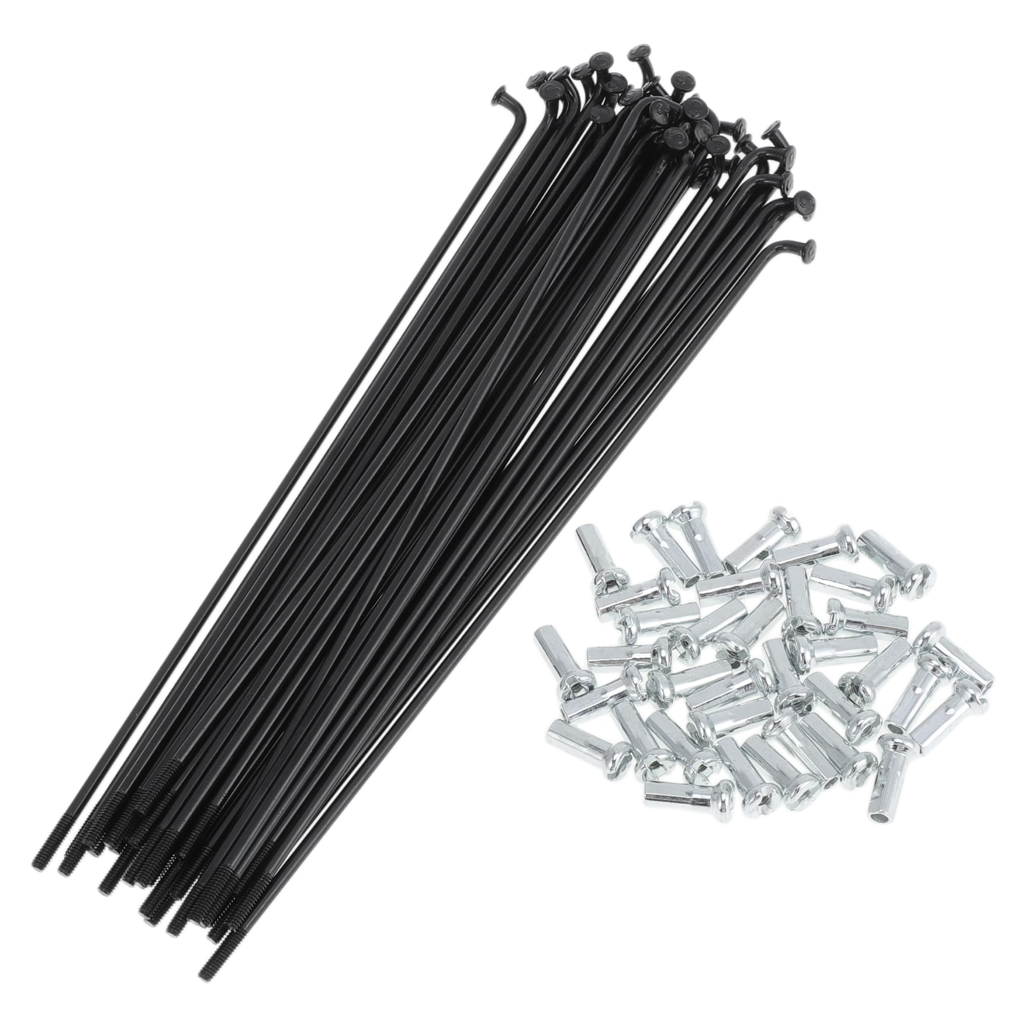 TUCKBOLD 36 Set 14G Bicycle Spokes 141mm Bike Wheel Spokes Carbon Steel Black