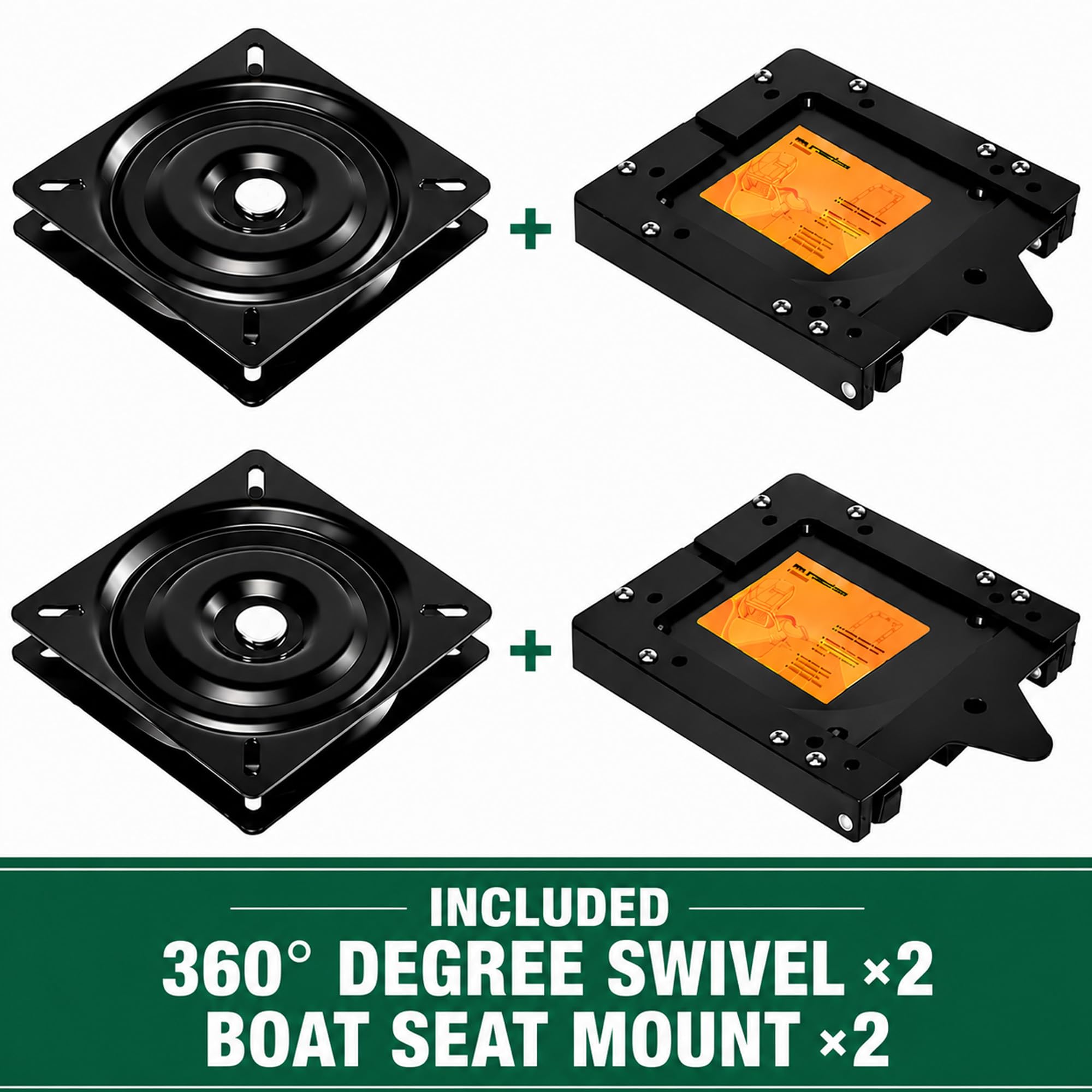 ERGOSEAT Quick Disconnect Seat Mount V2,16cmSwivel