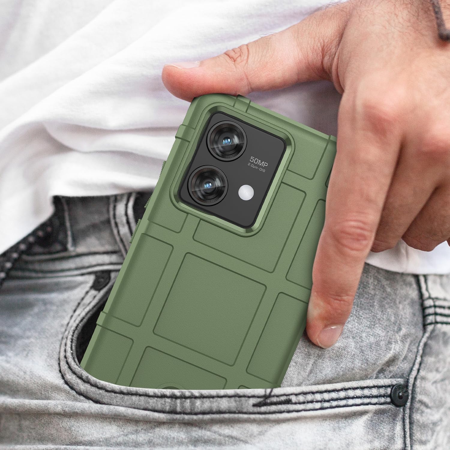 SHIEID Cover Compatibile Con Motorola Edge 40 Neo - Custodia Sottile In Silicone Morbido Antiscivolo - Nero