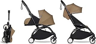 Babyzen Yoyo² - Juego completo de cochecito de bebé (0 + y 6 +, estructura de toffee), color negro