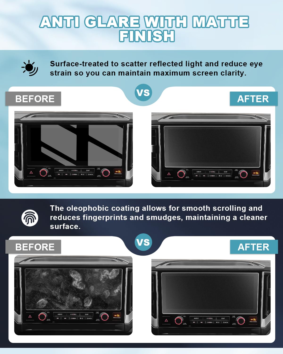 CDEFG for 2025 Nissan Frontier Screen Protector Matte 12.3-Inch, Tempered Glass Anti Glare Anti-Fingerprint 9H Hardness 2025 Nissan Frontier PRO-4X PRO-X S SV SL Accessories