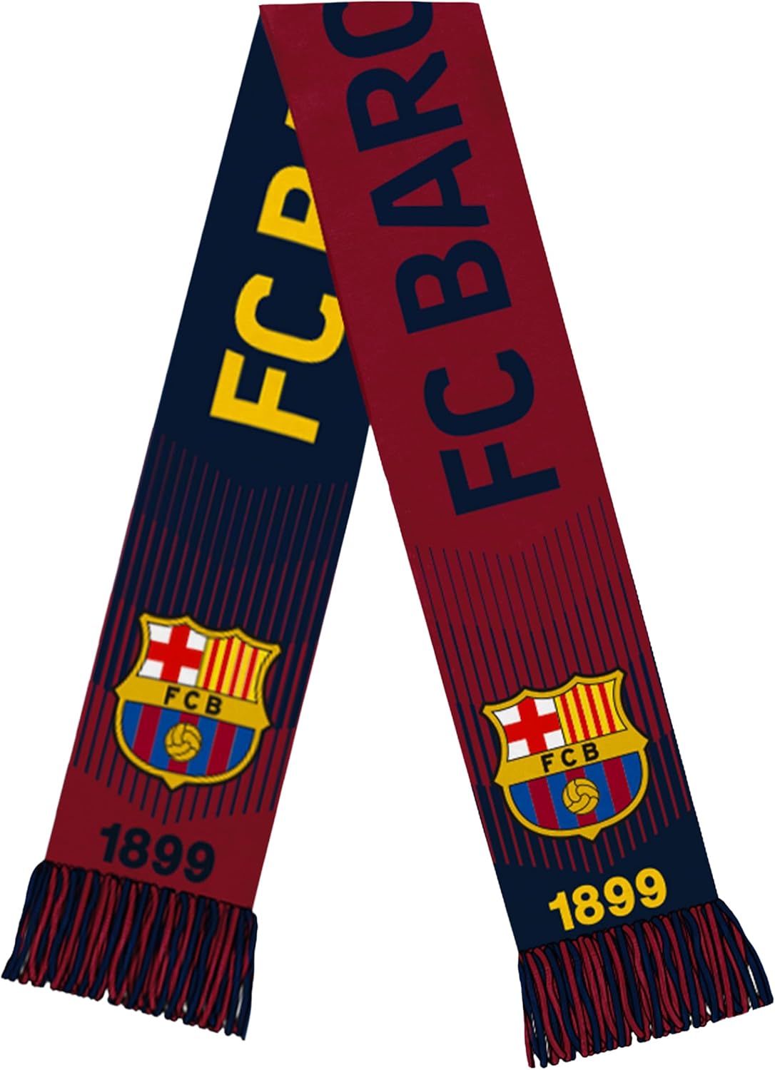 Icon Sports Officially Licensed FC Barcelona Soccer Scarf - Unisex Adult