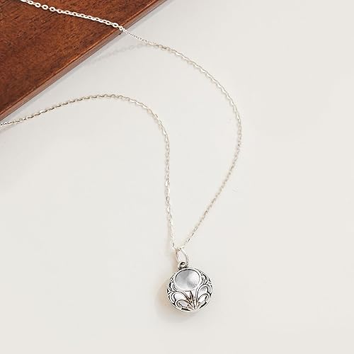 Miniatura 10 de Bottled Up Designs Handmade Vintage Lace Necklace, Recycled Vintage Bottle Glass, Sterling Silver, Eco Friendly, Made in USA, Birthday Gifts