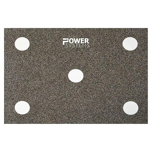 Power Systems Premium Dot Drill Mat - Speed and Agility Training Black