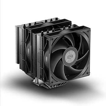 PCCOOLER CPU Air Cooler, 6 Heatpipes Dual-Tower Cooler with 120mm PWM High-Pressure Fan, Nickel-Plated Copper Base, Support Intel LGA 1700/1851/1200/115X & AMD AM5/AM4, BlackRT620 PRO
