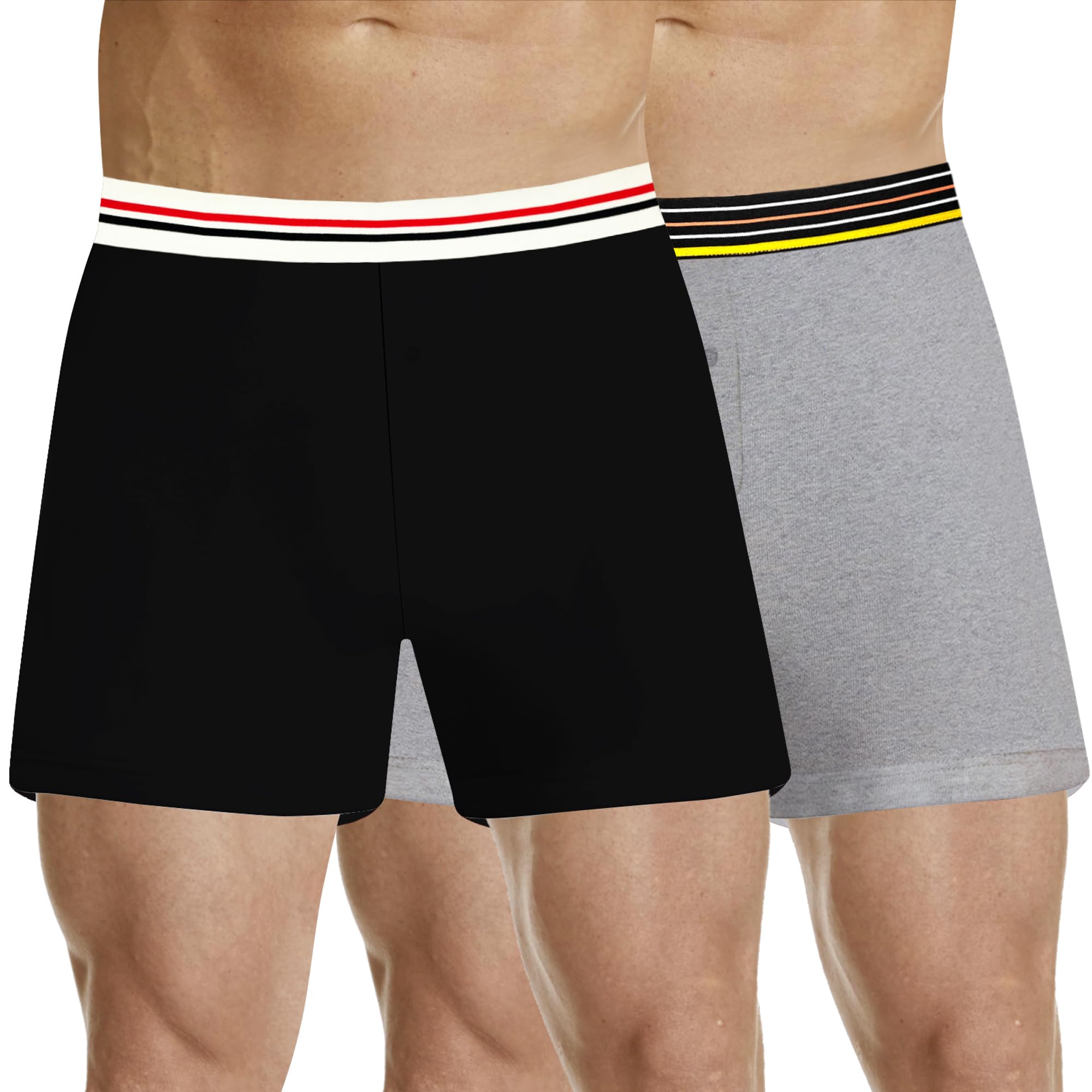 Men's Cotton Knit Regular Fit Boxer Shorts Briefs Underwear Combo Pack Label Free Trunks Innerwear (Colors and Prints May Vary)-picture-55