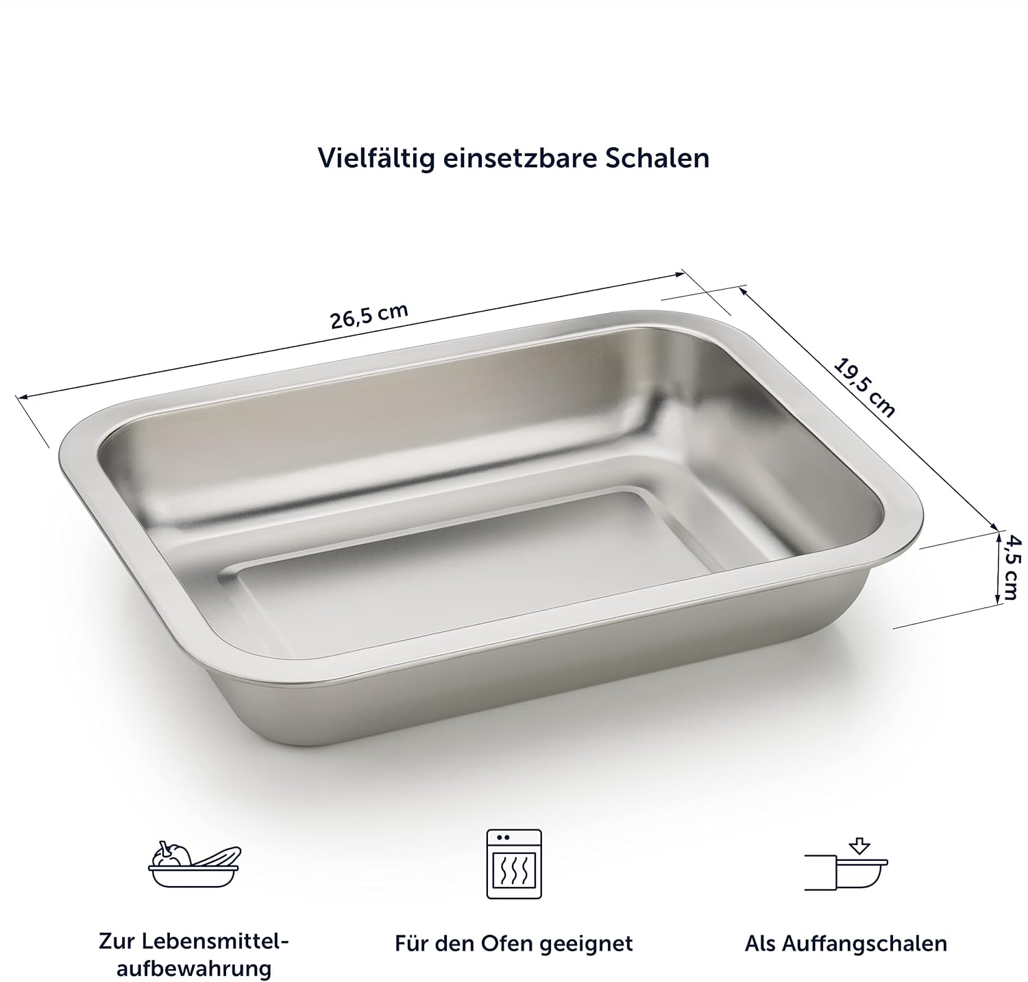 Blumtal Chopping Board with Drip Trays 40 x 28.5 x 6.5 cm - Set of 3 Oven-Proof Stainless Steel Collection Trays Kitchen Board with Non-Slip Feet 100% High-Quality Bamboo image 5