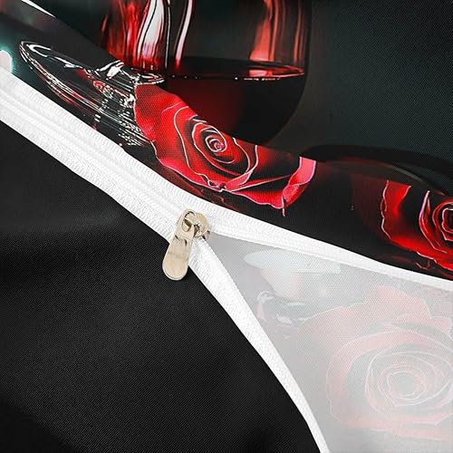 Vista 125 de Erosebridal Juego de ropa de cama Kawaii de sushi colorido, estilo japonés de dibujos animados, funda de edredón con temática alimentaria para Multi