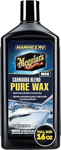 Mezcla de cera de carnauba pura Meguiar M5616 Marine o caravana de 16 onzas