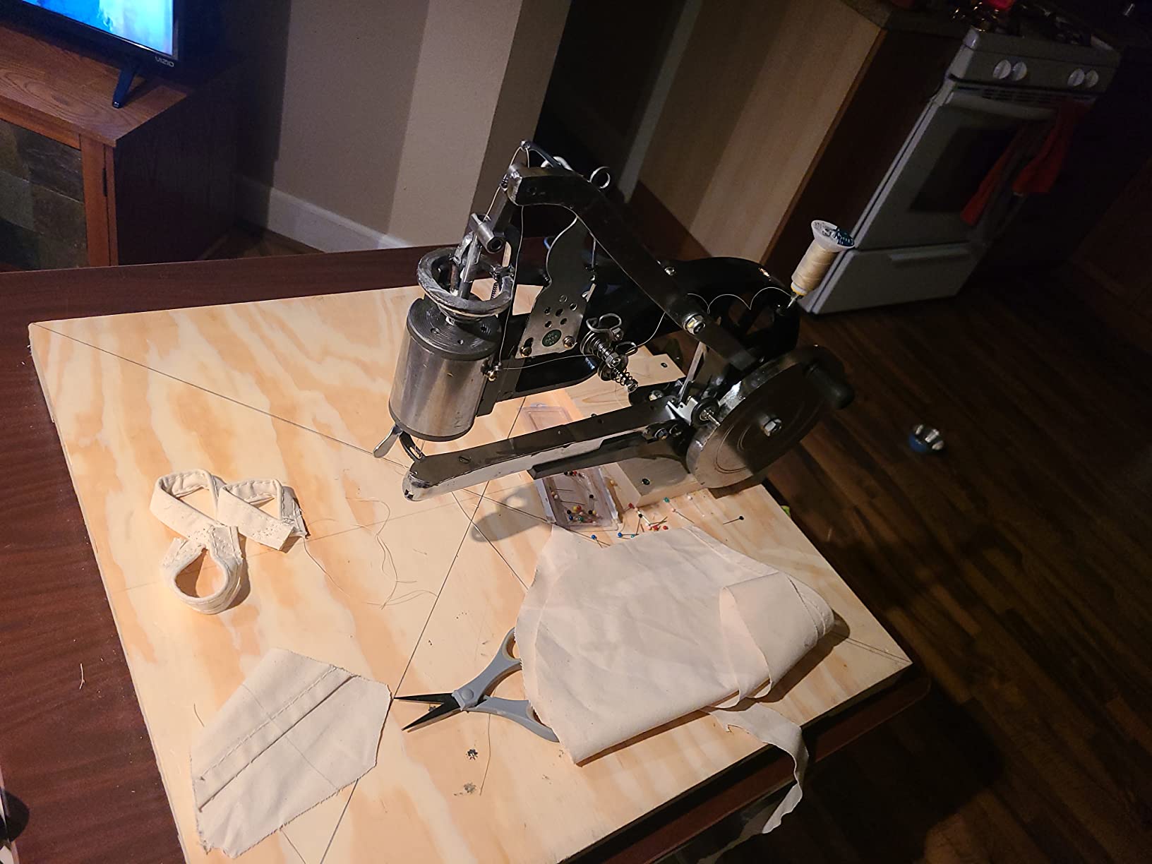 23/mo Finance IRONWALLS Leather Cobbler Sewing Machine Manual, Heavy Duty Hand Shoe Repair