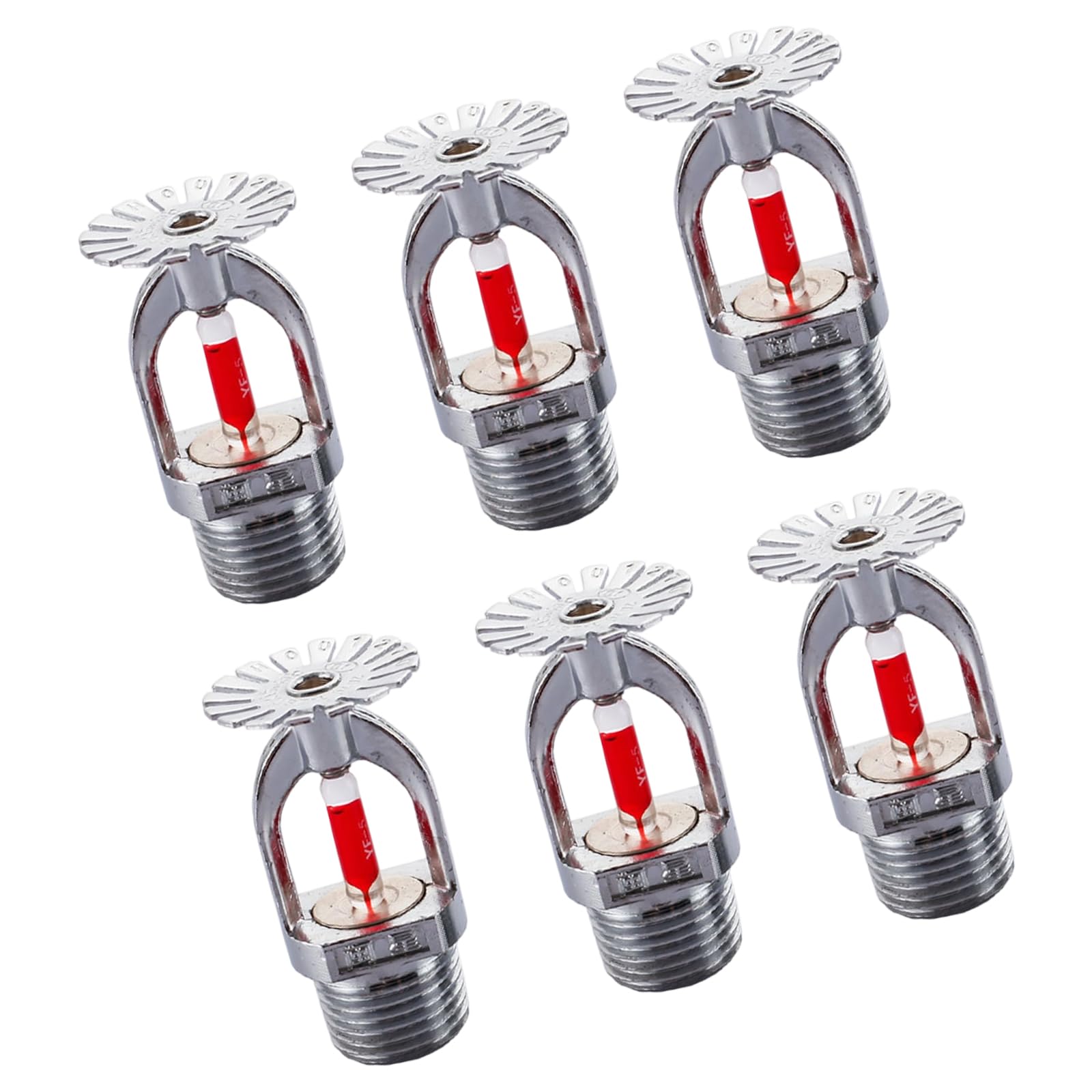 CUNZJIA 6Pack Sprinkler Head 68 Degree Pendant Type Fast Response Automatic Sprinkler for Effective Fires Protecting