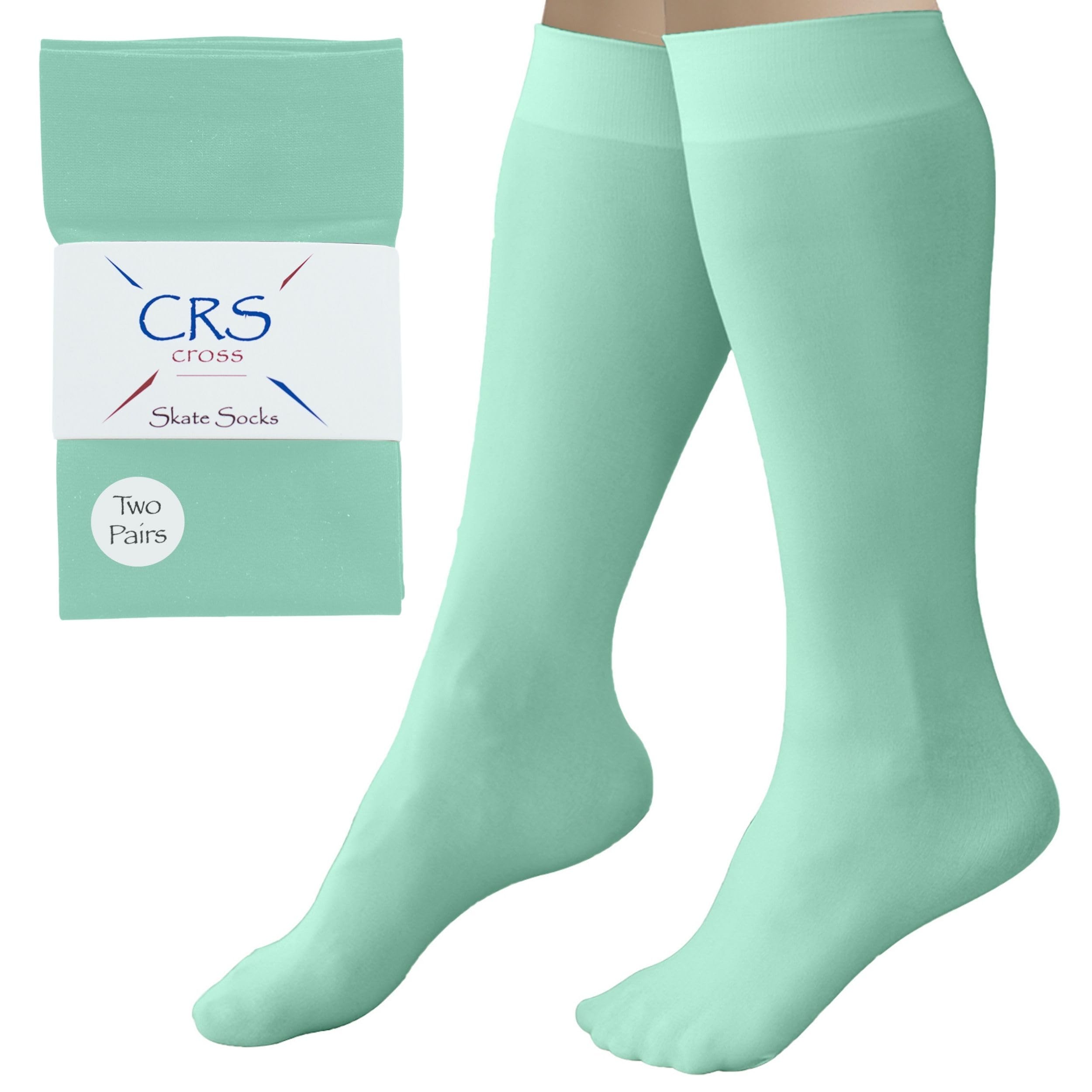 Amazon.co.jp: CRS クロスフィギュアスケートソックス (2足) ニーハイ