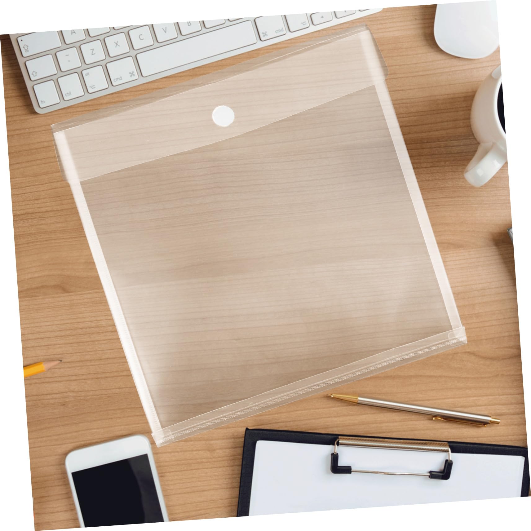 Plastikowe teczki na dokumenty z pokrywką i zamknięciem, wszechstronny papier do scrapbookingu, przechowywania przedmiotów rękodzielniczych i ochrony dokumentów, idealne do użytku domowego, biurowego