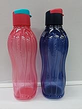 Tupperware Plastic Fliptop Water Bottle Set, 700ml, 2-Pieces (Color May Vary)