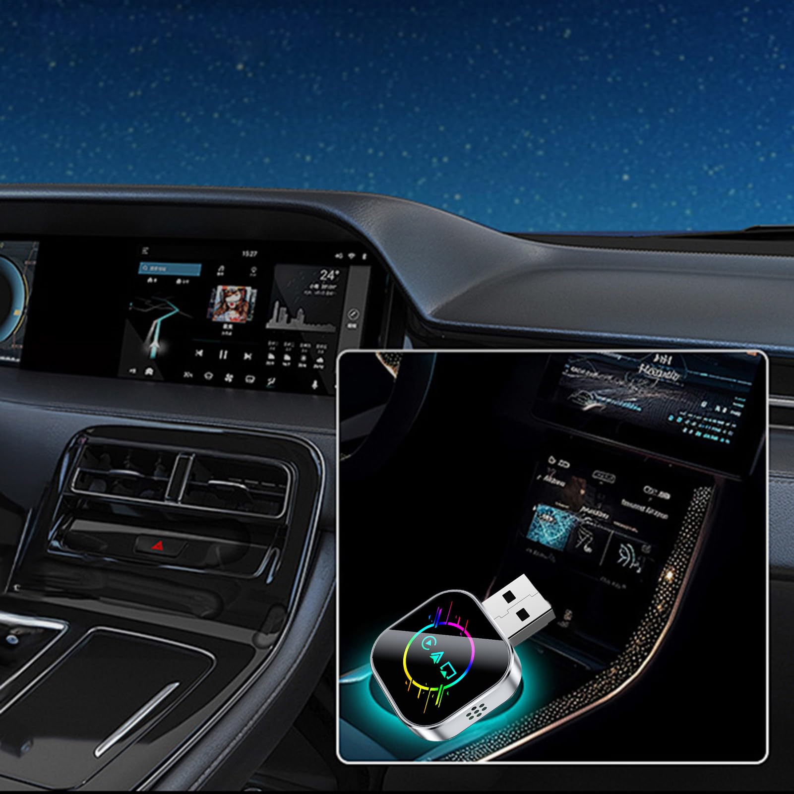 Generisch Adattatore wireless per auto, convertitore rapido per auto