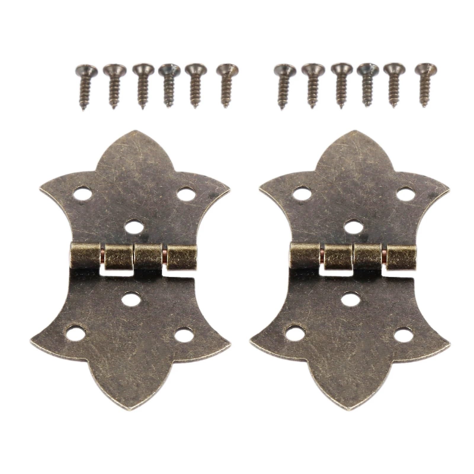 Kdhcvkz Black 2Pcs Cabinet Hinge With Screws 57 * 31Mm(Black)