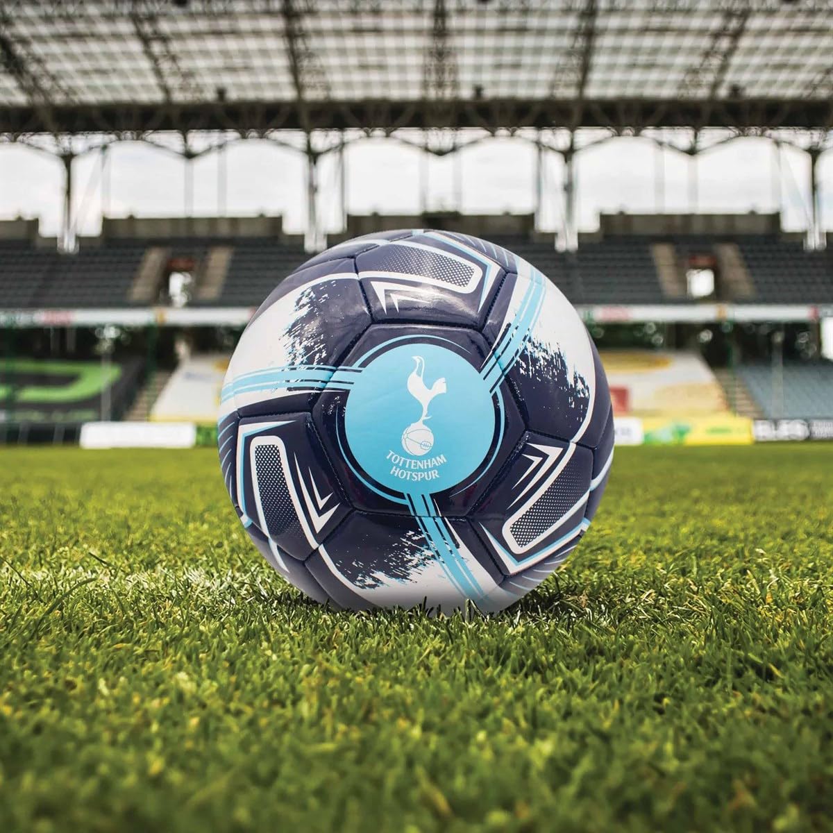 Tottenham Hotspur Hy-Pro Offiziell lizenzierter F.C. Fußball, Größe 5, Turbinen-Design, Spurs Merchandise, Training, Match, Sammlerstück für Kinder und Erwachsene