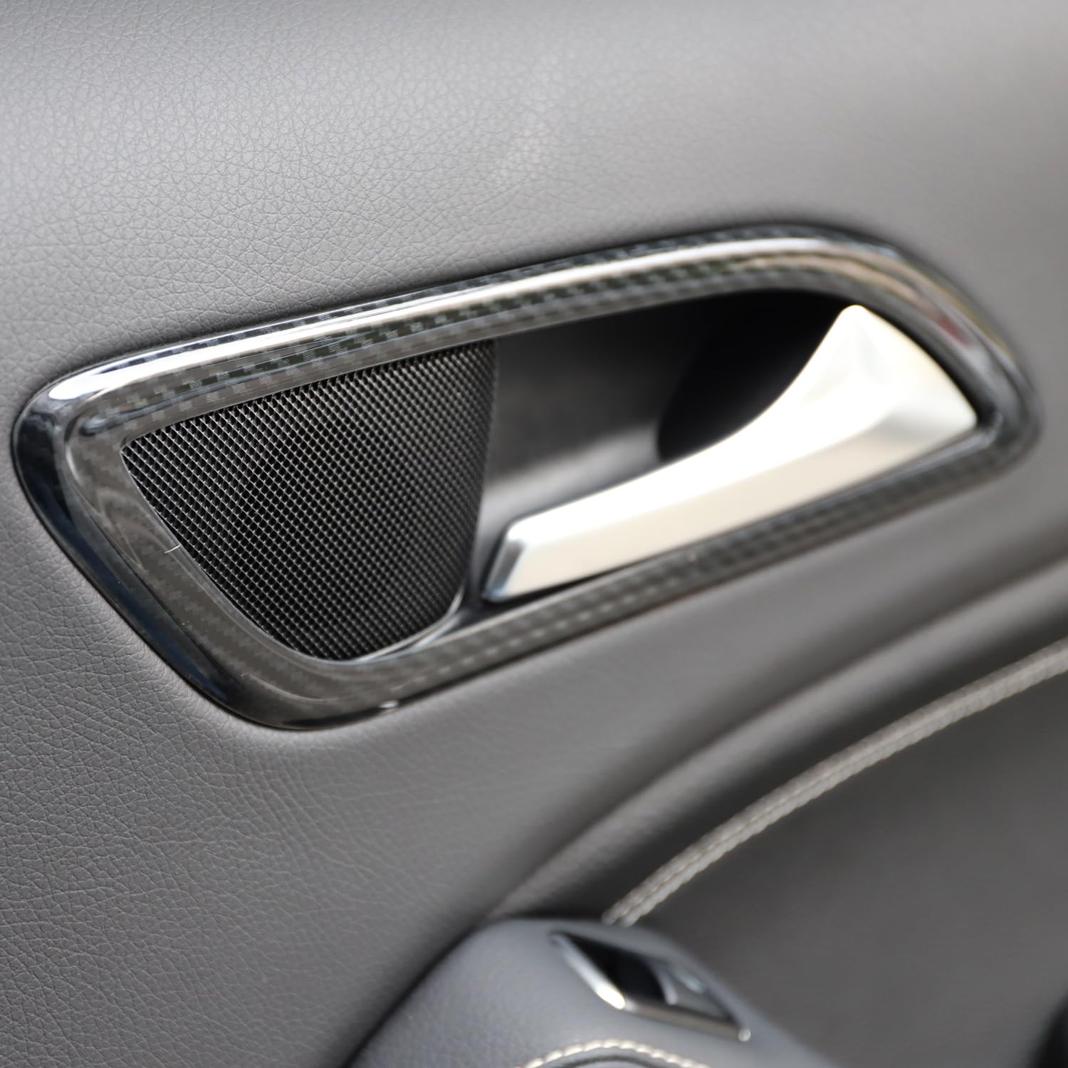 HIGH FLYING für A Klasse W176 2012-2018, CLA C117 2013-2019 Interieur Türgriff Dekor Kohlefaserfarbe (Typ 3)