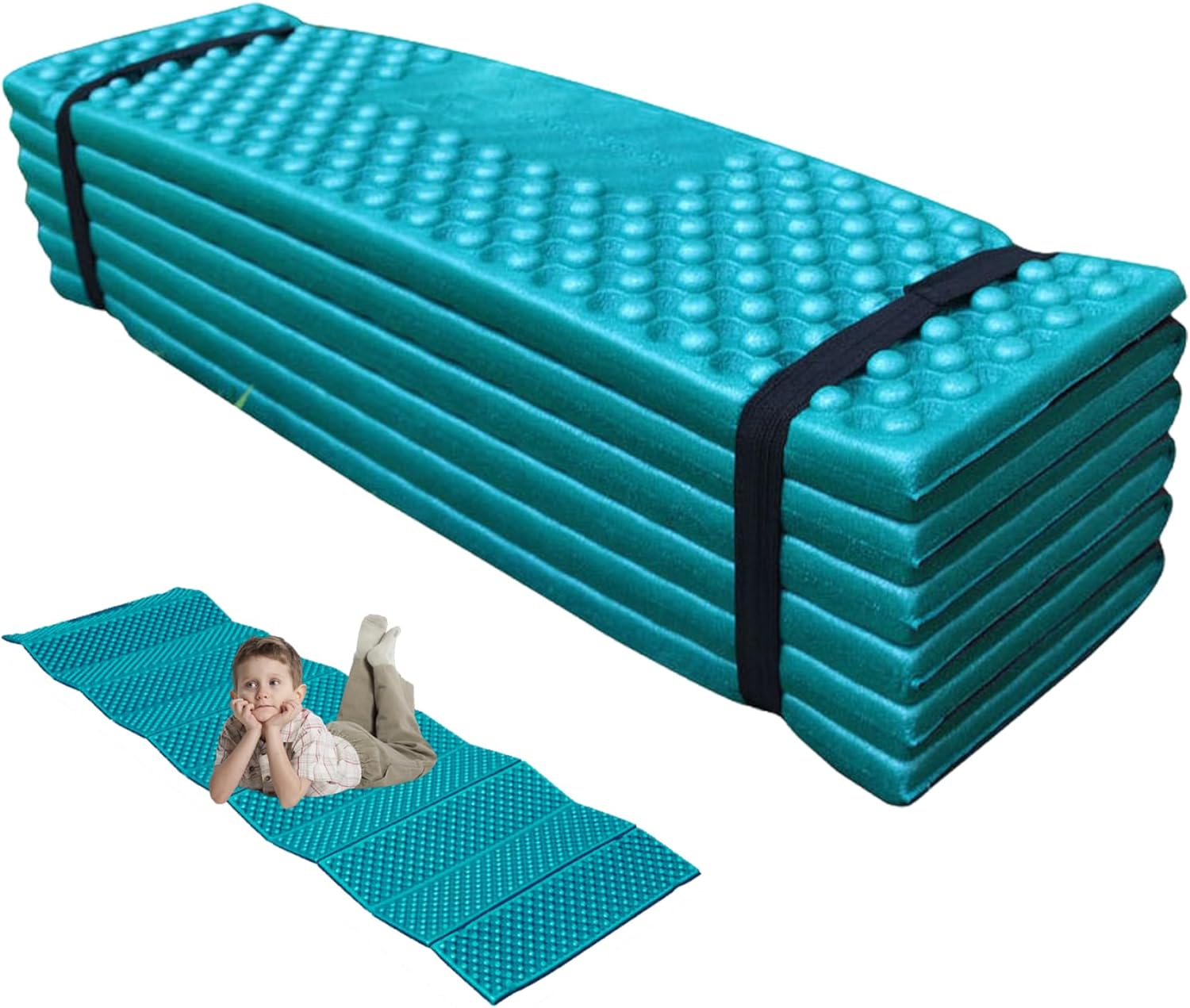 Foam Sleeping Pad Waterproof Moisture-Resistant Ultralight Foldable Egg Crate Soft Sleeping Pad for Outdoor Backpacking Hiking Picnic