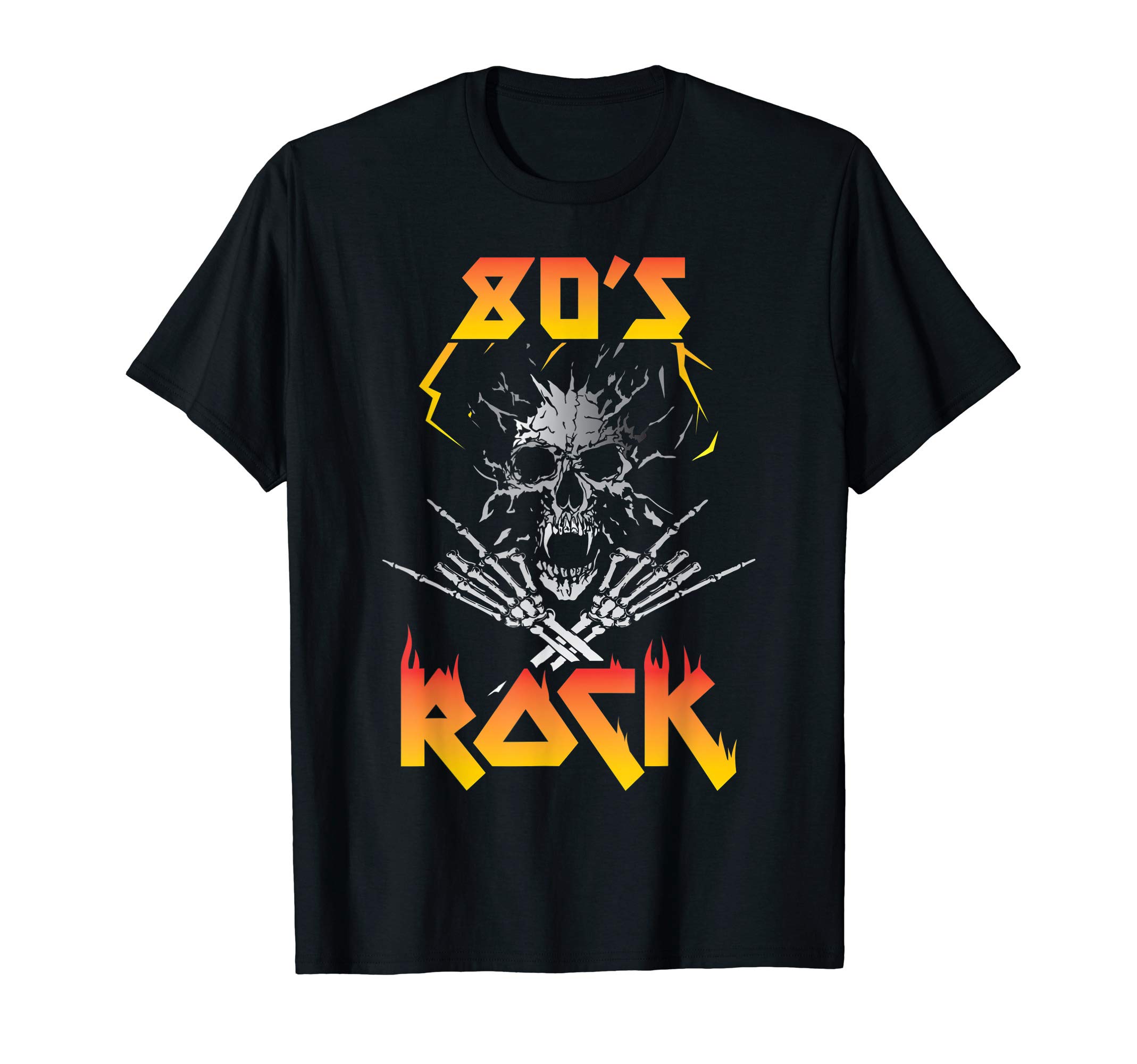 Faded 1980s Rock Roll T-Shirt for Eighties Rockers Band Tee T-Shirt