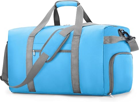 Carry On Luggage 22x14x9 Airline Approved, 45L Gym Duffle Bag for Travel