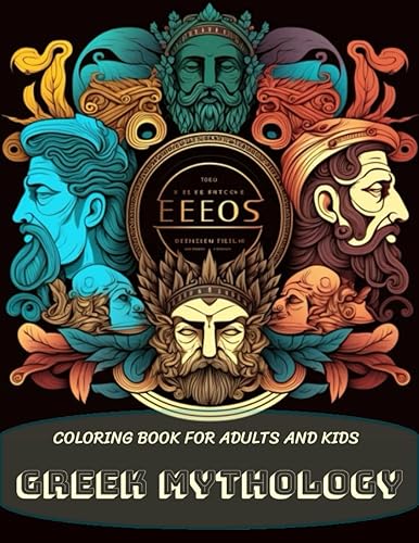 Greek Mythology Coloring Book for Adults and Kids With there are many mysterious and mythical characters