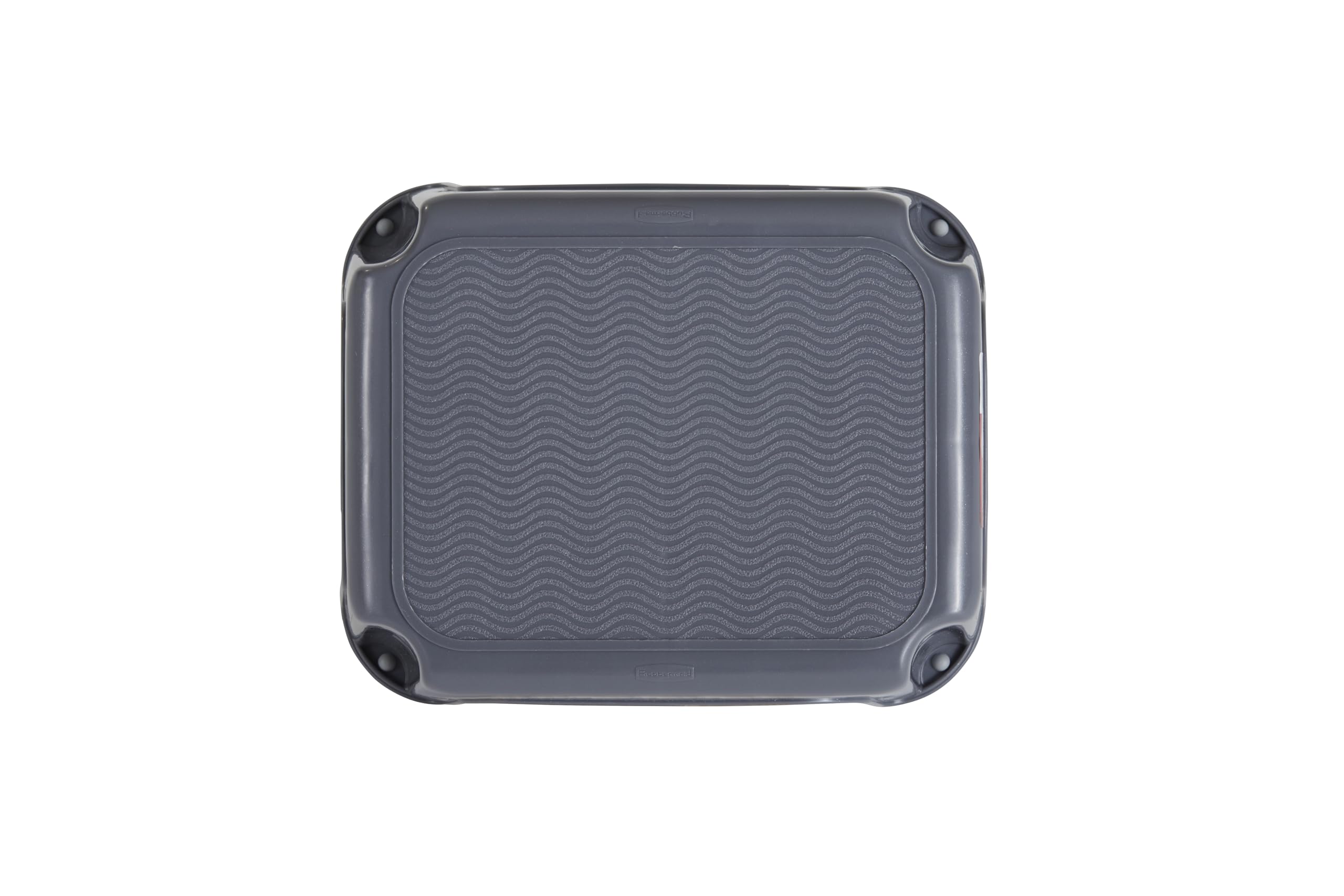 Rubbermaid Einstufiger Hocker, Biskuit, hält bis zu 90 kg, ideal für Zuhause, Büro, Garage, robuster Tritthocker, FG275300CYLND, 18 cm Höhe, Grau