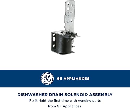 Miniatura 2 de GE WD21X10268 - Conjunto de solenoide de drenaje original OEM para lavavajillas GE
