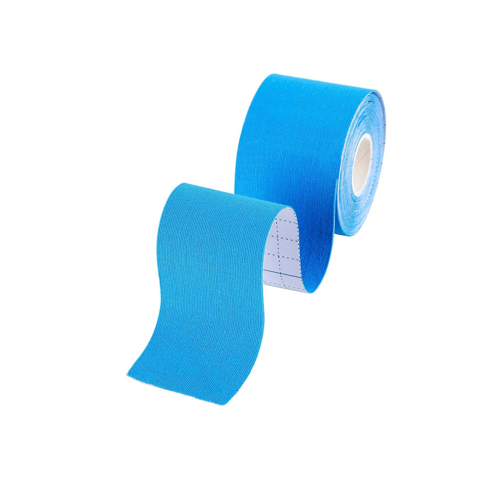 ORRY Kinesiology Tape - Joint Support & Muscle Pain Relief - Latex Free, Waterproof, Elastic Cotton - 5m x 5cm (Blue)