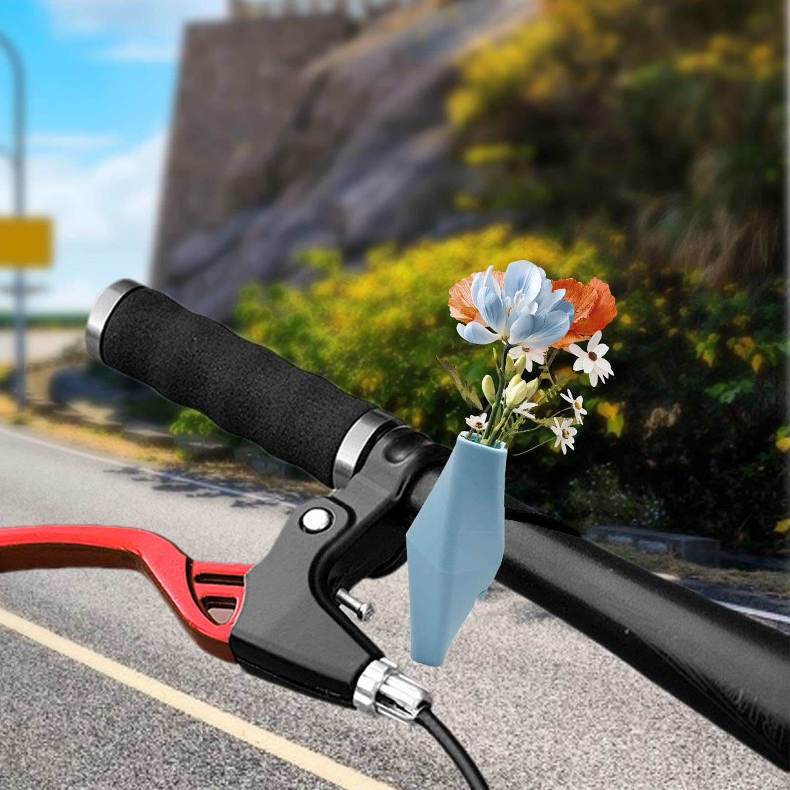 Fahrrad Lenker Blumenvasen | Fahrradvase | Blumenvase Für Den Lenker | Fahrrad Vase | Fahrrad Pflanzgefäß, Fahrrad Pflanzenständer