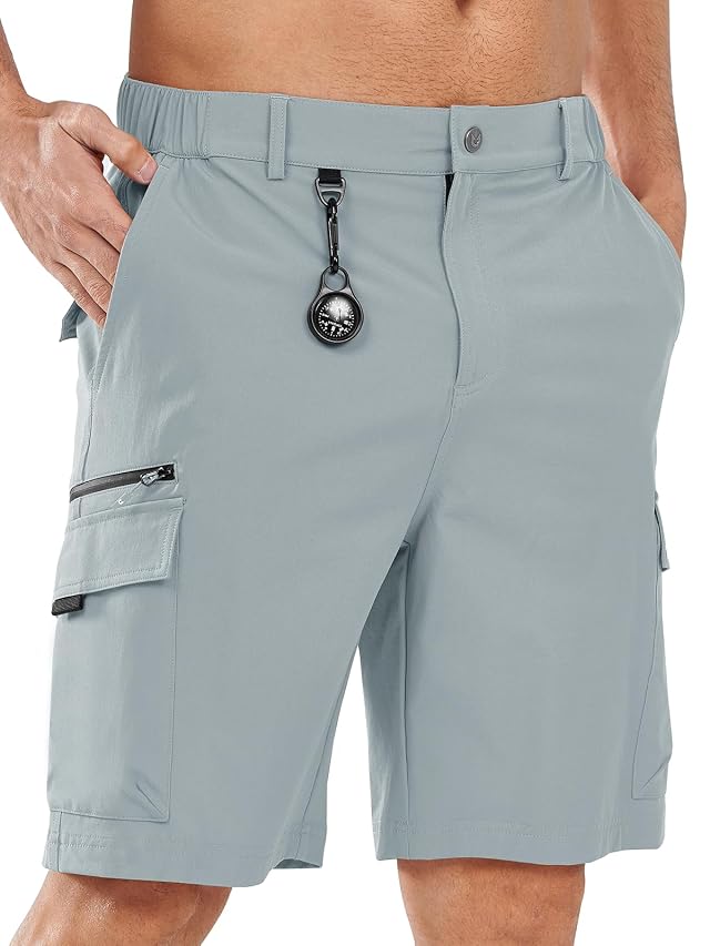 NORTHYARD Mens Cargo Hiking Shorts 9 Lightweight Outdoor Tactical Work Camping Sport Golf Casual Travel Fishing Multipocket