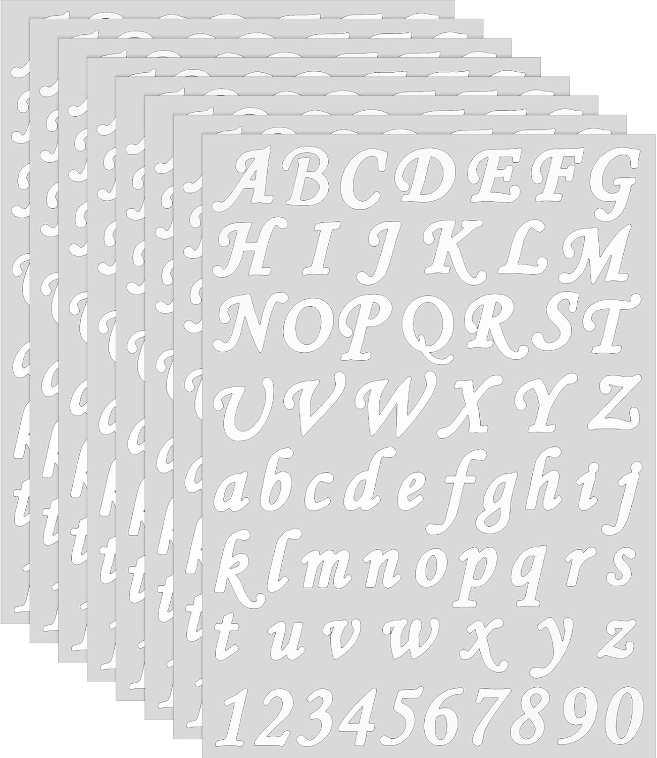 Buy 8 Sheets Letter Stickers Vinyl Sticker Letters Self Adhesive