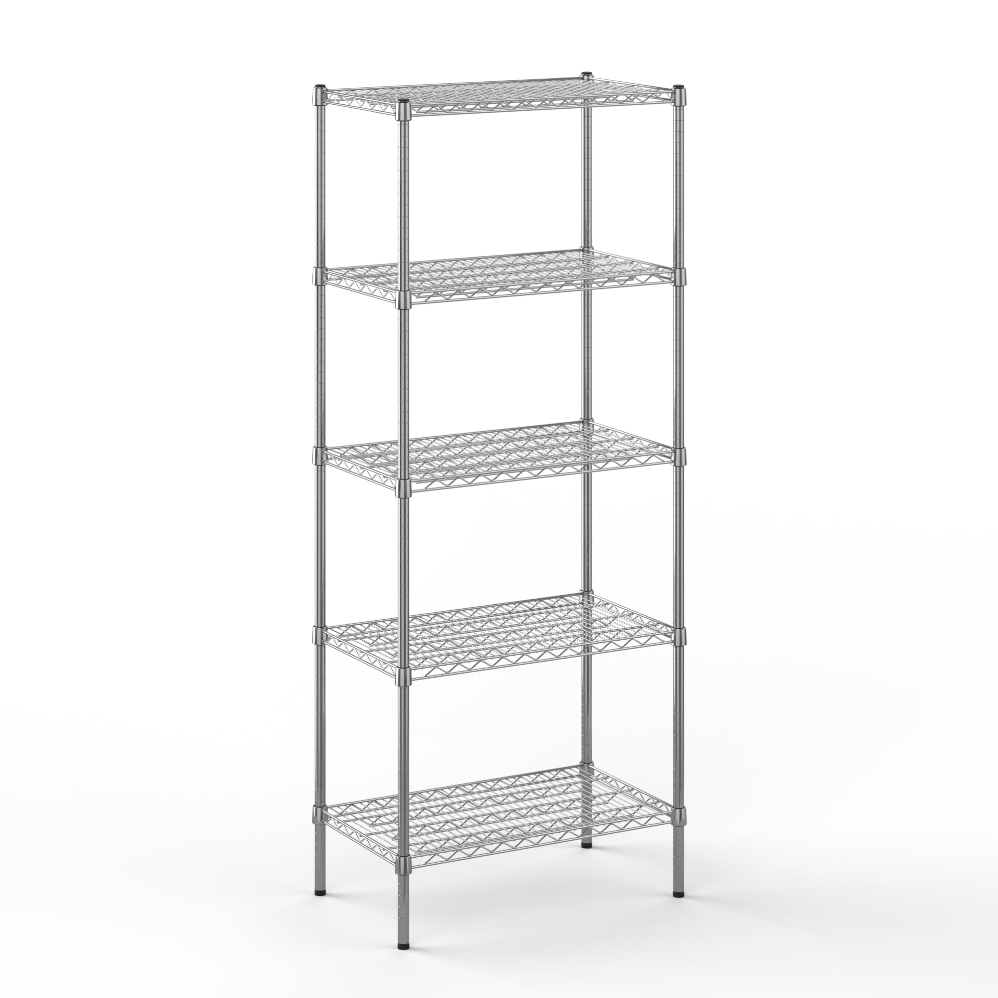 18" Deep x 30" Wide x 74" Height Wire Shelving Kit | 5-Tier | NSF Commercial Storage Rack Unit