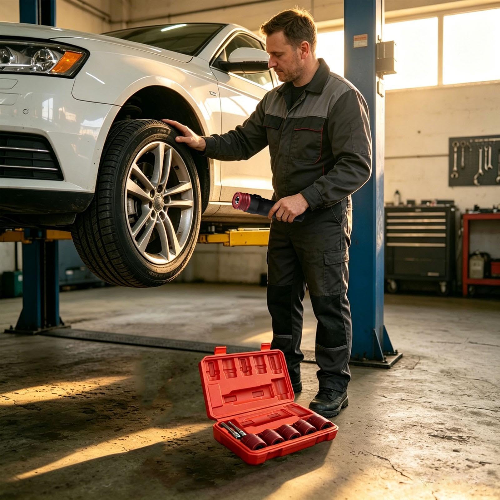 Radbolzenreiniger Automobil Rostentfernung Detailing | Radbolzen Reinigungswerkzeug für Autowaschanlage, Heimgarage, Werkstatt, Studio, den Parkplatz und die A