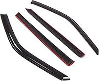 Vista 2 de Protector de lluvia para ventana de automóvil, viseras de montaje exterior, deflectores de ventana lateral automática, protectores de lluvia