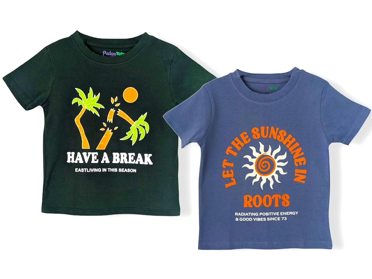 PudgyTots Boys Pure Cotton Printed T-Shirt Combo Pack of 2 Print Casual Wear Kids T-Shirt Set Western Style for Boys - Review, Price and Buying Guide