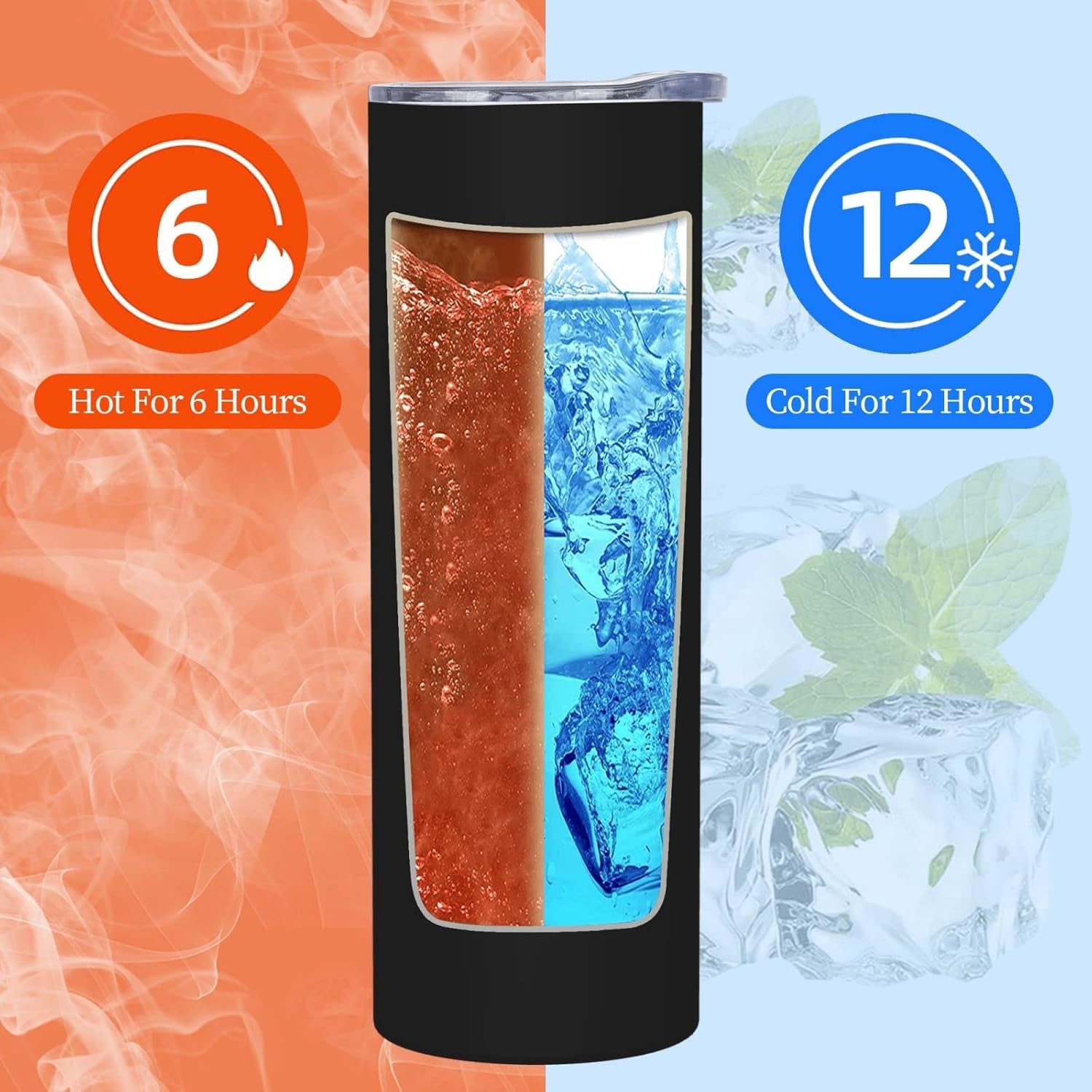 Rtteri 6 Juegos De Vasos De Vino De 12 Onzas Para El Día Del Maestro Con Popote En La Tapa, Cepillo, Taza De Vino Aislada De Acero Inoxidable Para Mujeres Y
