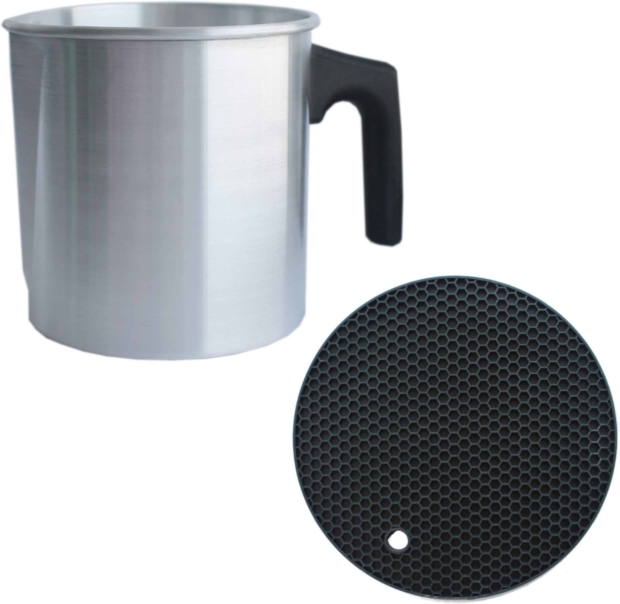 CozYours 2 lb Candle Making Pouring Pot (1 pc) & Trivet Mat (1 pc)
