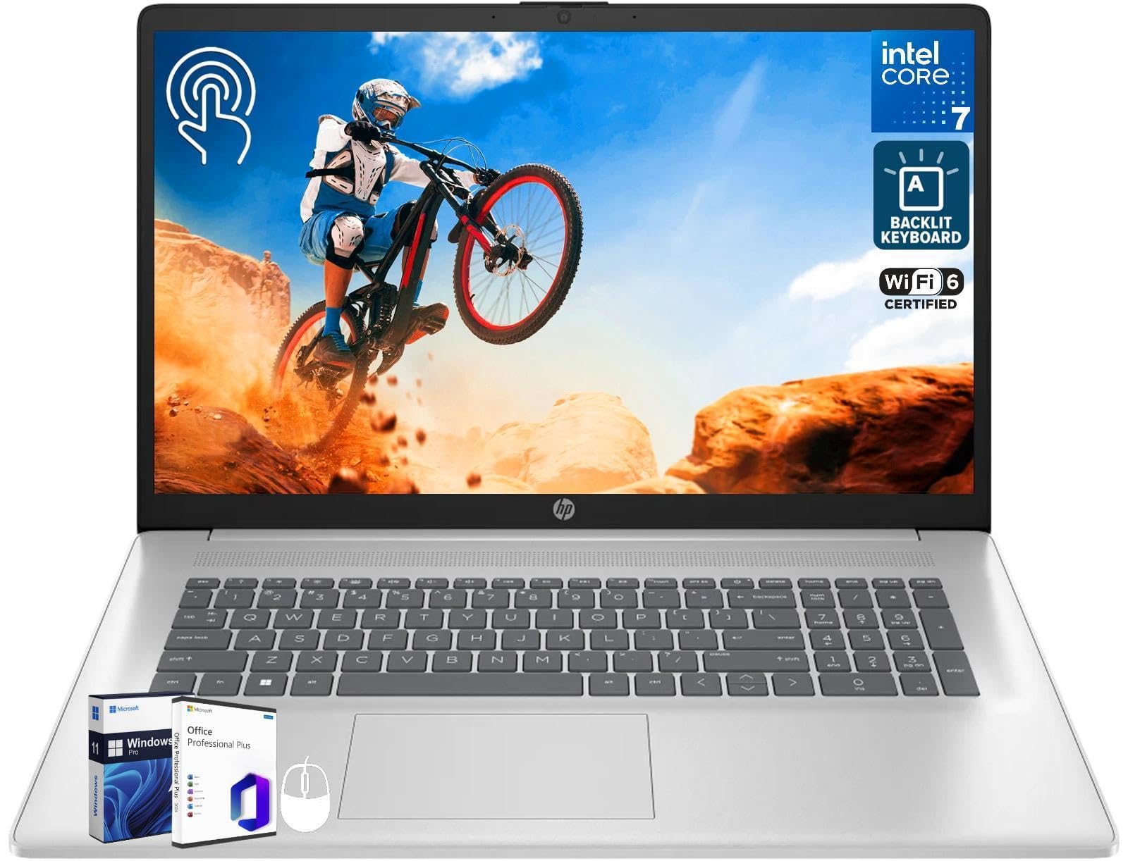 Amazon.com: HP 17 Inch Touchscreen Laptop for Business, Core 7