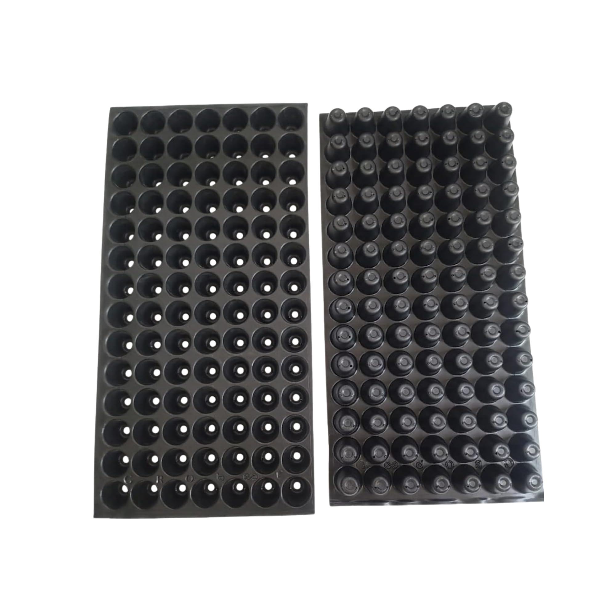 98 Cavity Seedling Tray with Drain Holes | Heavy Duty Plastic | for Vegetable, Flower & Microgreens | Reusable for Home (Pack Of 05)-image-23