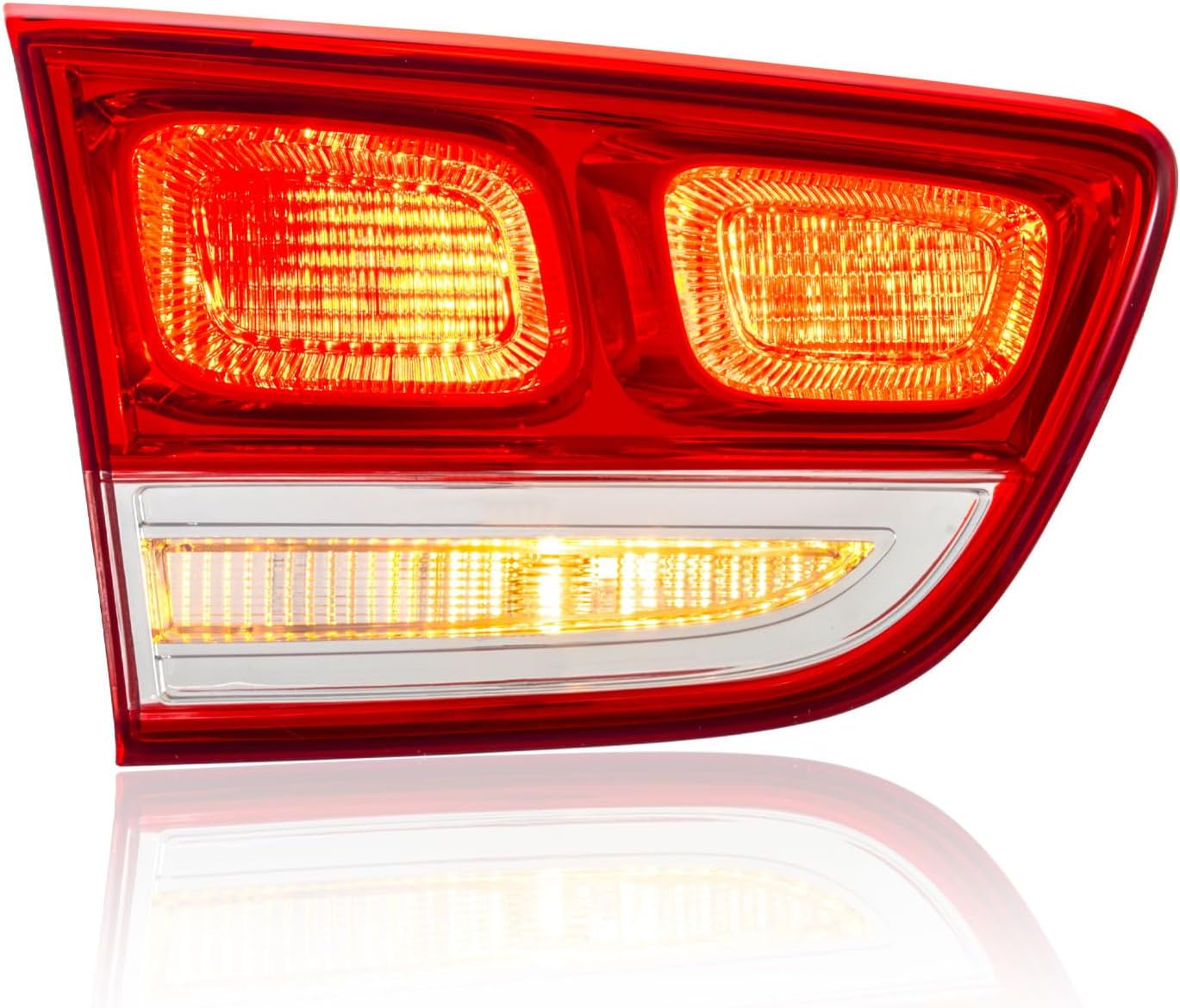 UPGRADE Compatible With 2016-2018 Kia Sorento L/LX/EX Inner Tail Lights with Halogen Bulbs 92403-C6000 92404-C6000 Driver Left Side