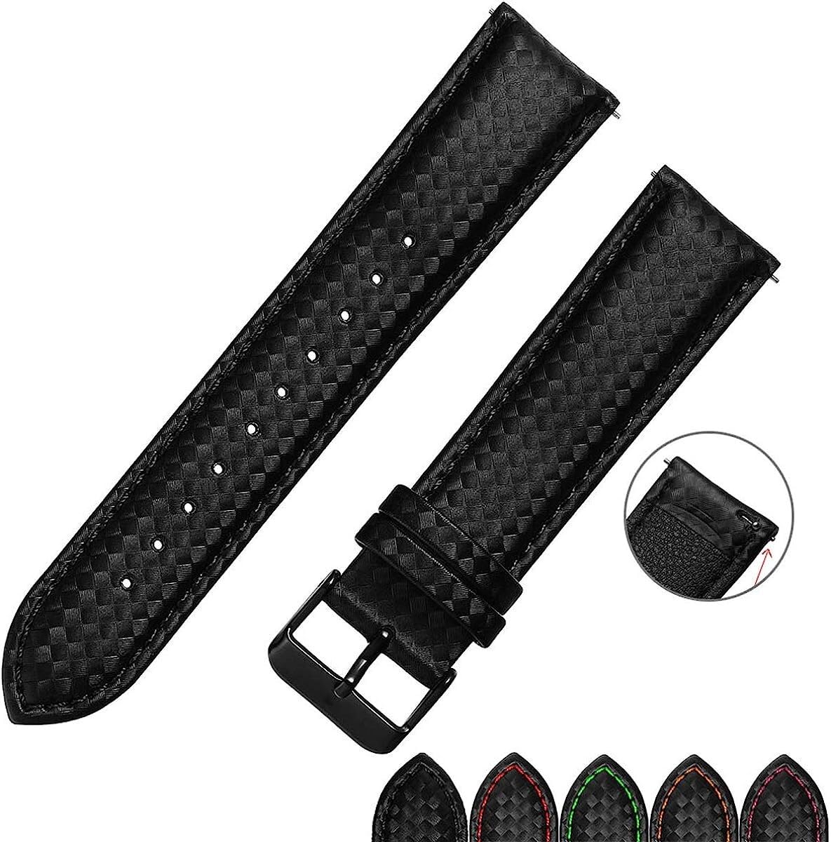 Nylon Horlogeband Je 22 Mm - Magnetische Sluiting, Elastisch En Ademend (Zwart) Gevlochten Nylon Armband Smartwatch