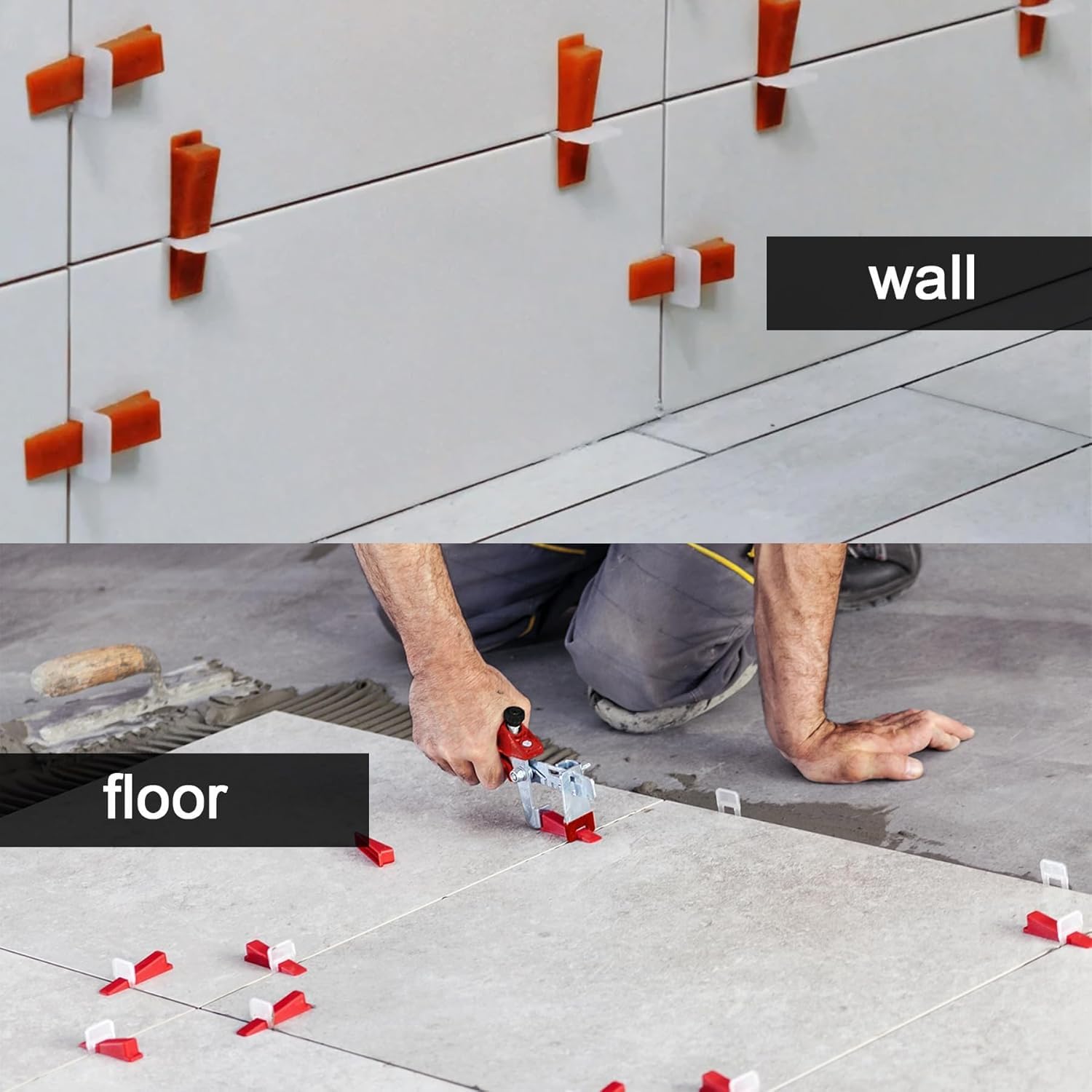 Croisillon Autonivelant 2mm 1200 Pièces Kit Joint Carrelage Cales Plastique